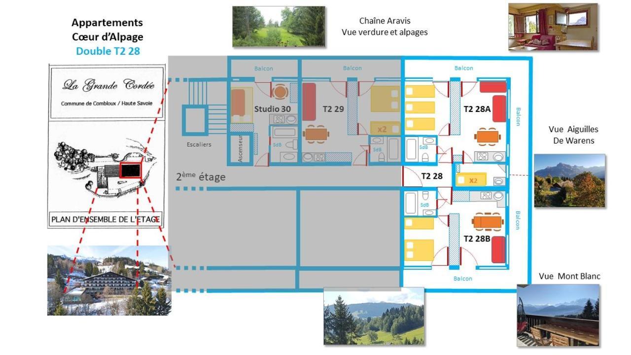 La Grande Cordee - Coeur D'Alpage Apartment Combloux Bagian luar foto