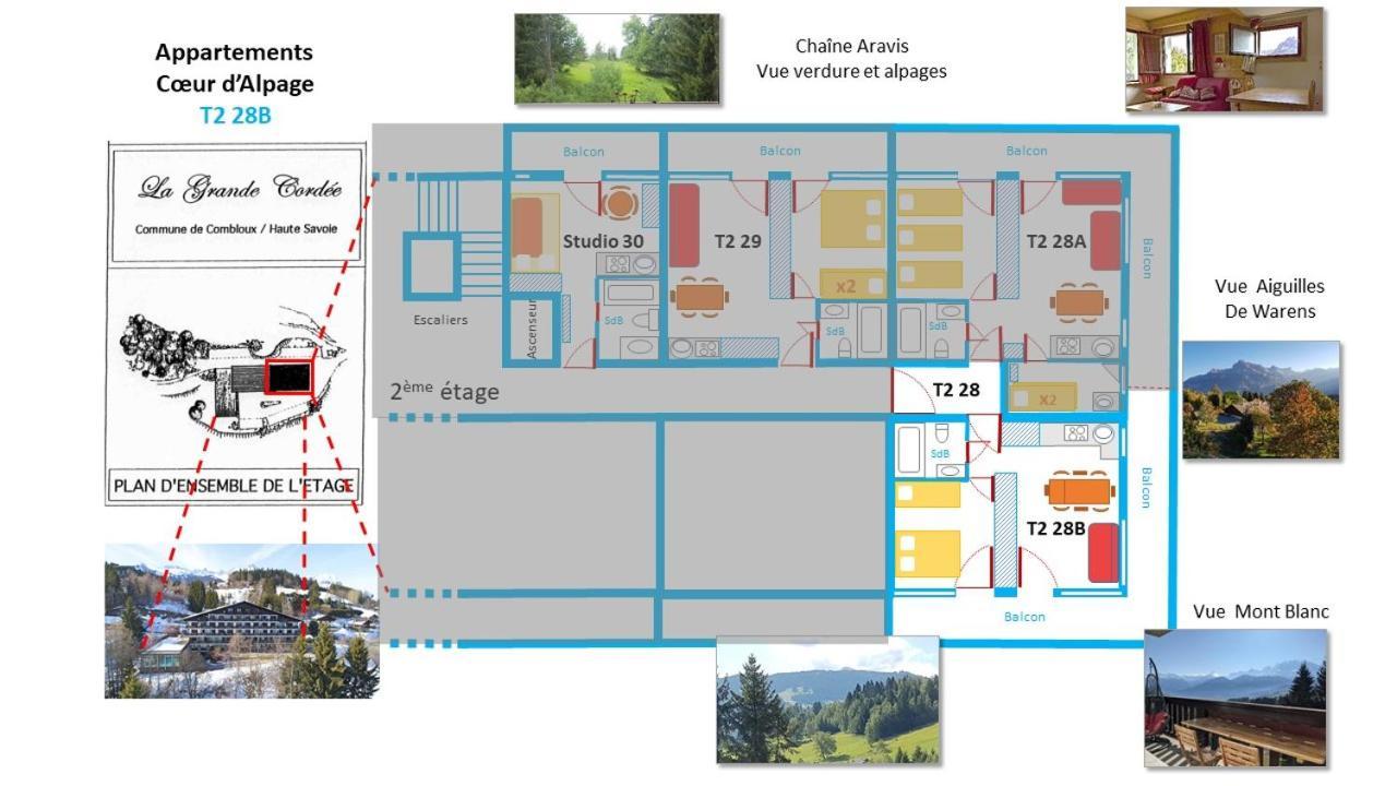 La Grande Cordee - Coeur D'Alpage Apartment Combloux Bagian luar foto